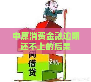 中原消费金融逾期还不上的后果