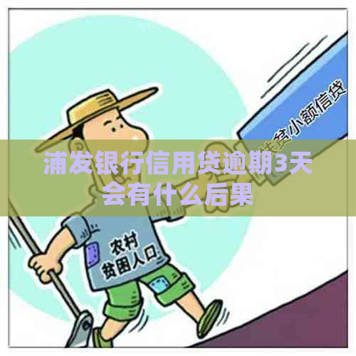 浦发银行信用贷逾期3天会有什么后果