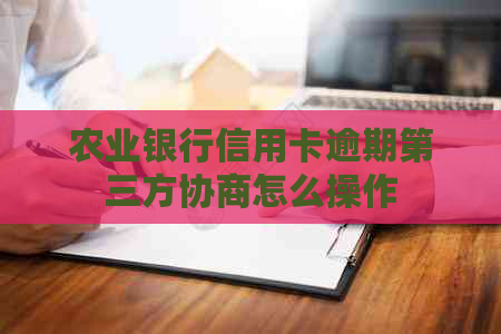 农业银行信用卡逾期第三方协商怎么操作