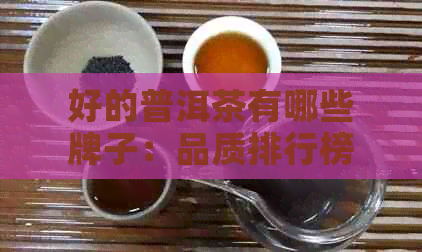 好的普洱茶有哪些牌子：品质排行榜与推荐，探索品种与更优质