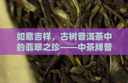 如意吉祥，古树普洱茶中的翡翠之珍——中茶牌普洱茶