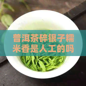 普洱茶碎银子糯米香是人工的吗能吃吗？熟茶特级云南普洱茶。