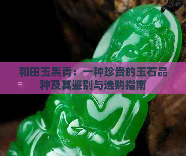 和田玉黑青：一种珍贵的玉石品种及其鉴别与选购指南