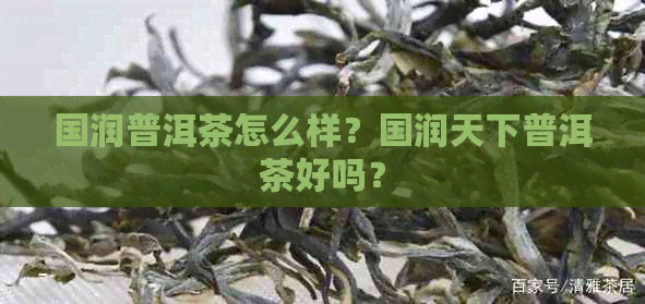 国润普洱茶怎么样？国润天下普洱茶好吗？