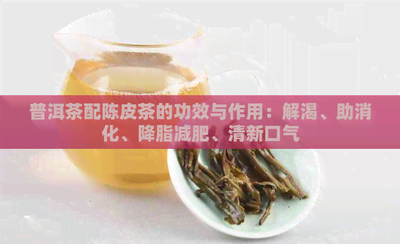 普洱茶配陈皮茶的功效与作用：解渴、助消化、降脂减肥、清新口气