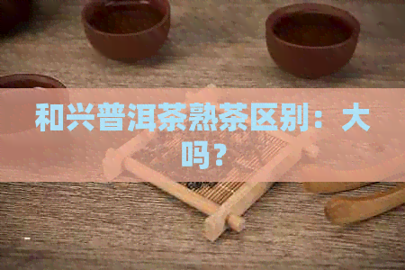 和兴普洱茶熟茶区别：大吗？