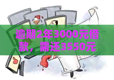 逾期2年3000元借款，需还3550元：如何判断是否属于高利贷？