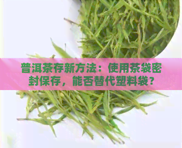 普洱茶存新方法：使用茶袋密封保存，能否替代塑料袋？