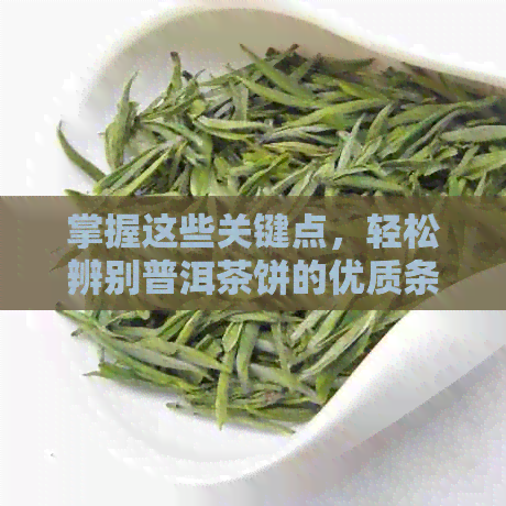 掌握这些关键点，轻松辨别普洱茶饼的优质条索