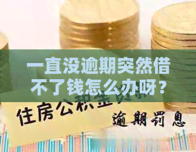 一直没逾期突然借不了钱怎么办呀？原因及解决办法