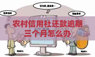 农村信用社还款逾期三个月怎么办