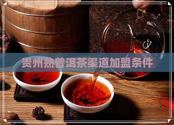 贵州熟普洱茶渠道加盟条件