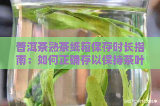 普洱茶熟茶纸箱保存时长指南：如何正确存以保持茶叶新与品质