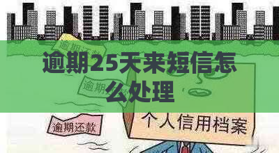 逾期25天来短信怎么处理