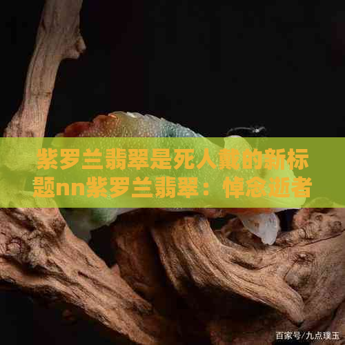 紫罗兰翡翠是死人戴的新标题nn紫罗兰翡翠：悼念逝者的神秘饰品