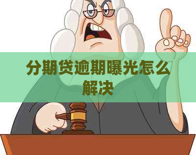 分期贷逾期曝光怎么解决