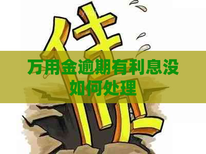 万用金逾期有利息没如何处理