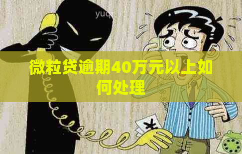 微立贷逾期40万元以上如何处理