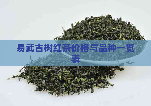 易武古树红茶价格与品种一览表