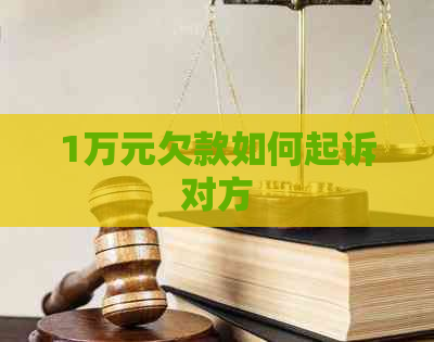 1万元欠款如何起诉对方