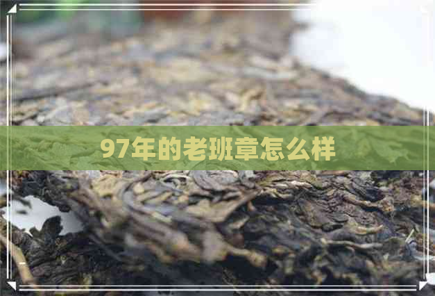 97年的老班章怎么样