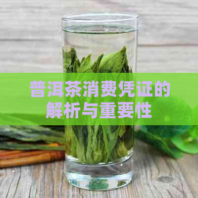 普洱茶消费凭证的解析与重要性