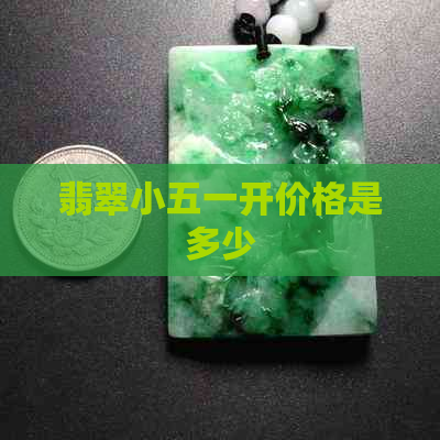 翡翠小五一开价格是多少