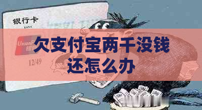 欠支付宝两千没钱还怎么办