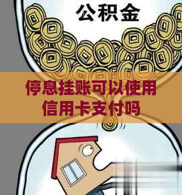 停息挂账可以使用信用卡支付吗