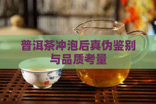 普洱茶冲泡后真伪鉴别与品质考量