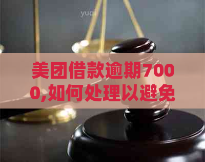 美团借款逾期7000,如何处理以避免起诉后果？