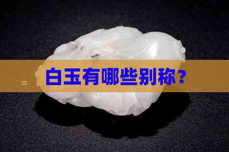 白玉有哪些别称？