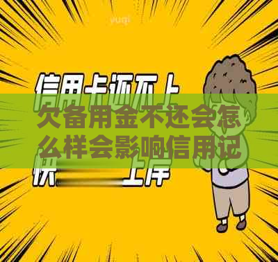 欠备用金不还会怎么样会影响信用记录吗