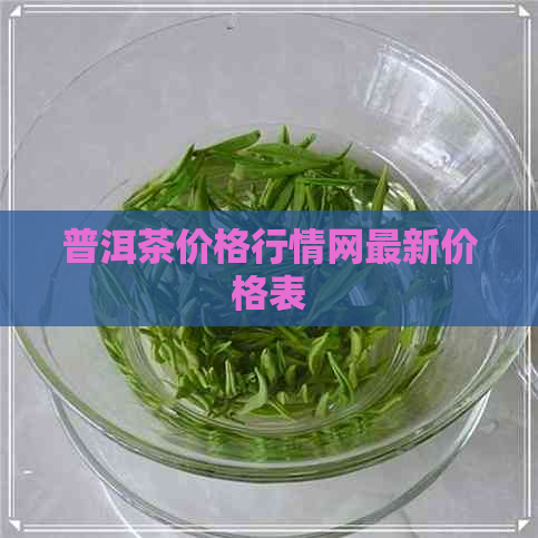 普洱茶价格行情网最新价格表