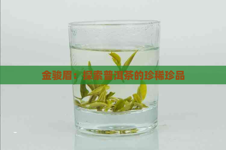 金骏眉：探索普洱茶的珍稀珍品