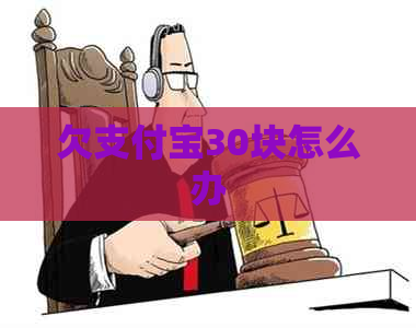 欠支付宝30块怎么办