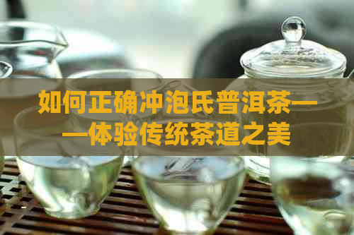 如何正确冲泡氏普洱茶——体验传统茶道之美