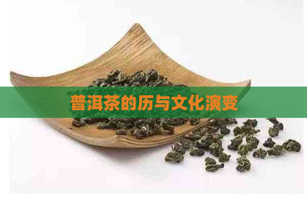 普洱茶的历与文化演变