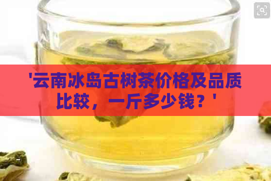 '云南冰岛古树茶价格及品质比较，一斤多少钱？'