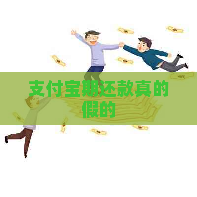 支付宝期还款真的假的