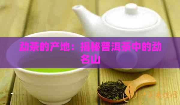 勐茶的产地：揭秘普洱茶中的勐名山