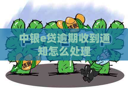 中银e贷逾期收到通知怎么处理