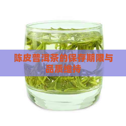 陈皮普洱茶的保存期限与品质维持