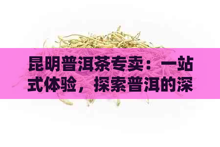 昆明普洱茶专卖：一站式体验，探索普洱的深厚历与现代品味