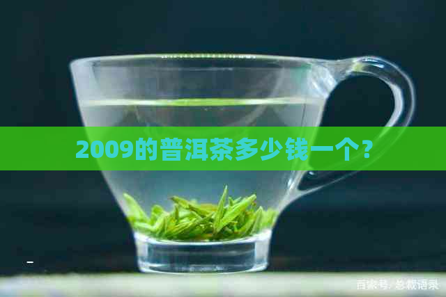 2009的普洱茶多少钱一个？