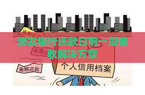 浦发银行还款日前一周解决方案