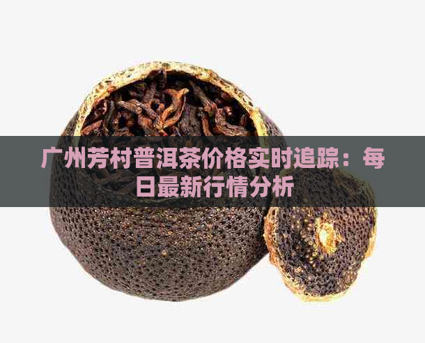 广州芳村普洱茶价格实时追踪：每日最新行情分析