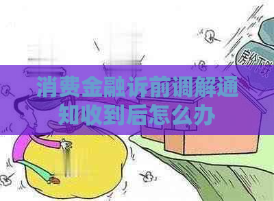 消费金融诉前调解通知收到后怎么办