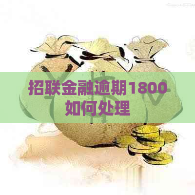 招联金融逾期1800如何处理