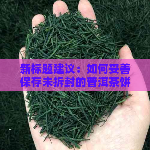 新标题建议：如何妥善保存未拆封的普洱茶饼以保持其品质与风味